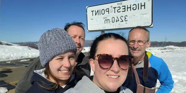 Researchers from Wits University and University College London on a field trip in Lesotho